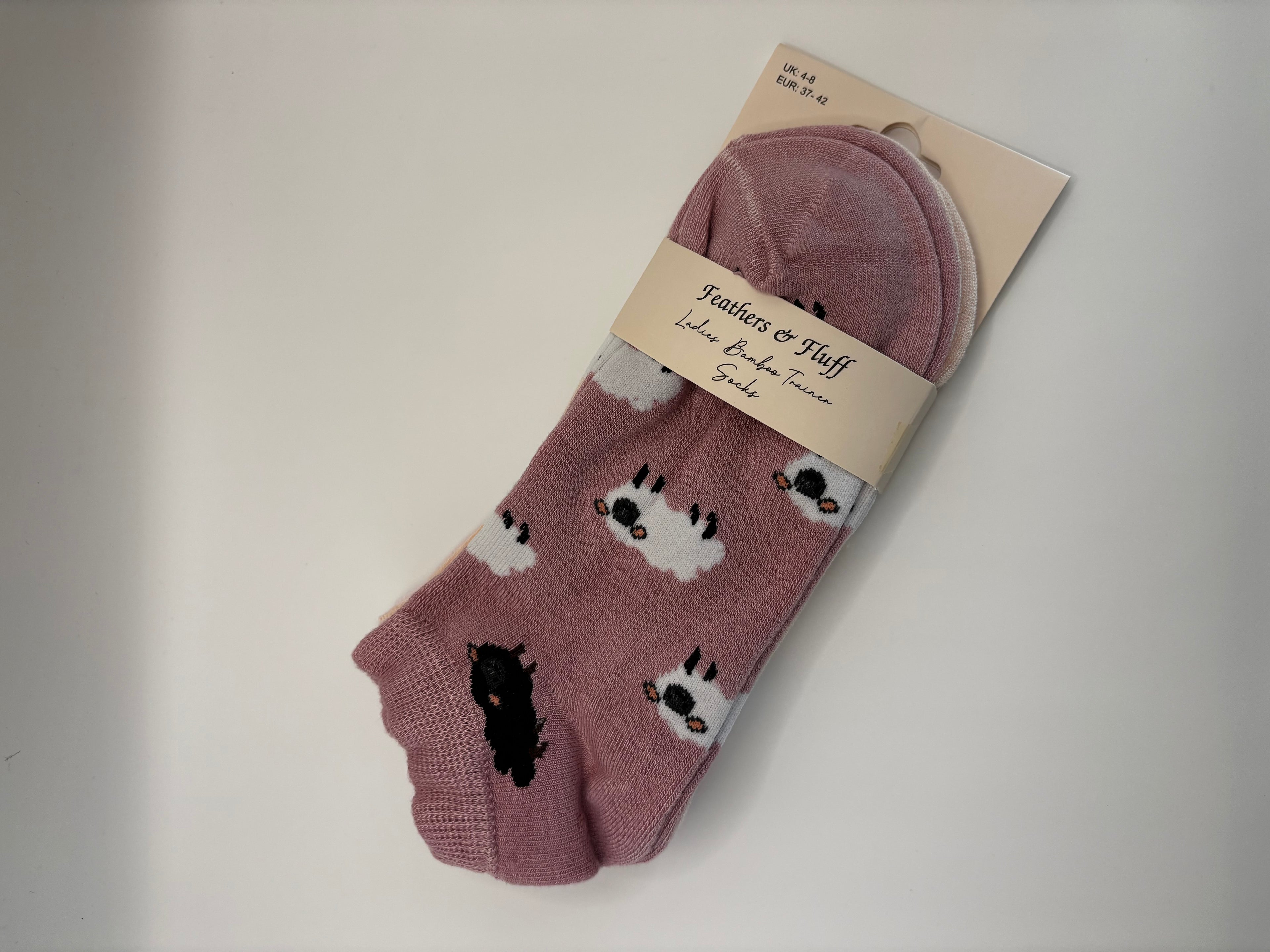Ladies Bamboo Trainer Socks