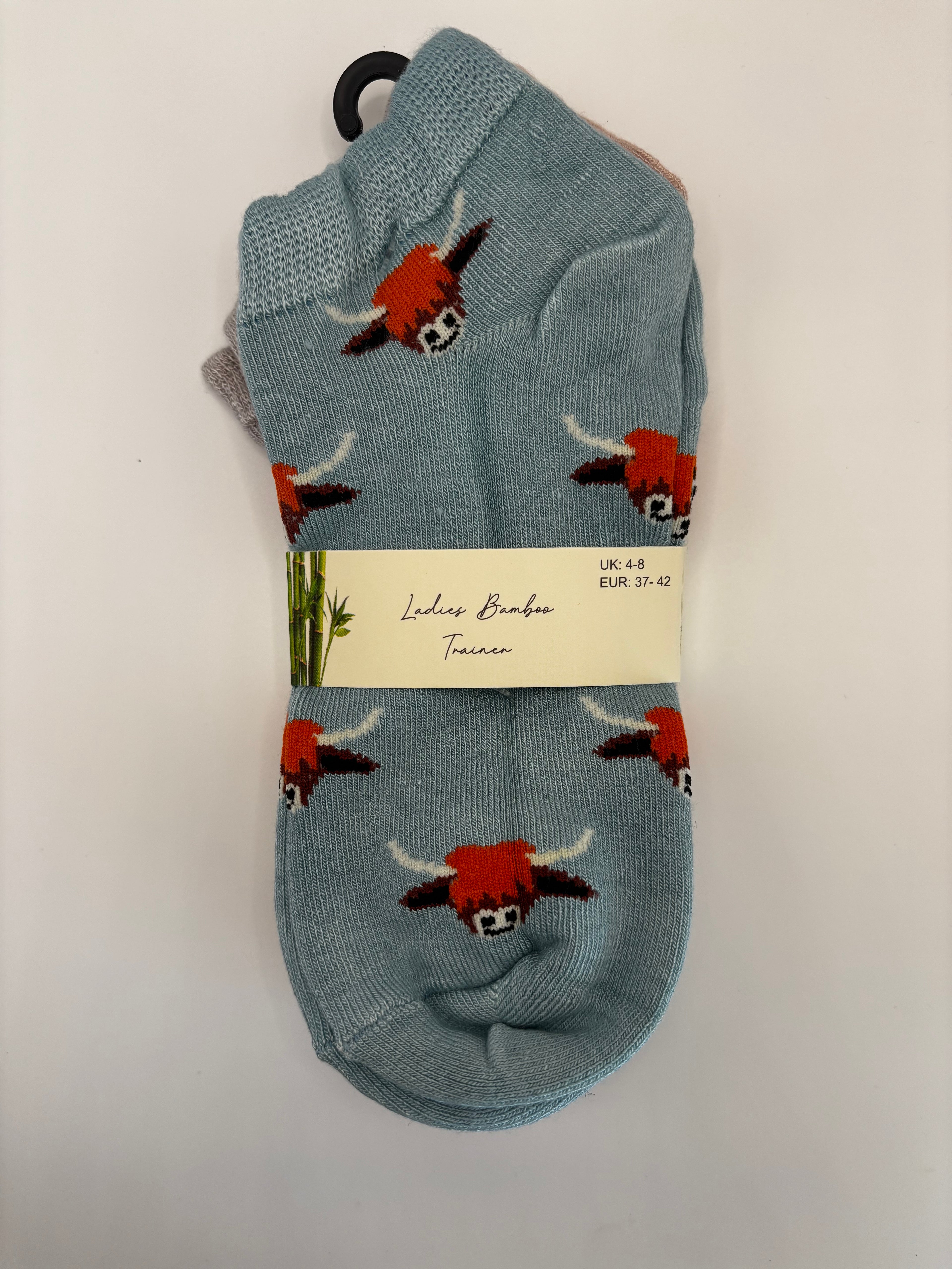 Ladies Bamboo Trainer Socks