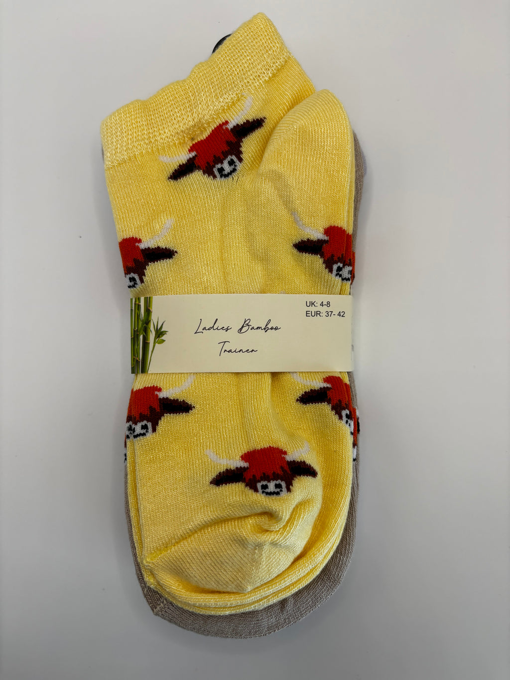 Ladies Bamboo Trainer Socks
