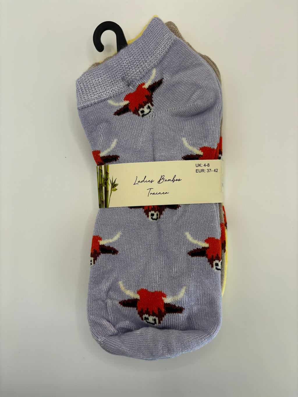 Ladies Bamboo Trainer Socks