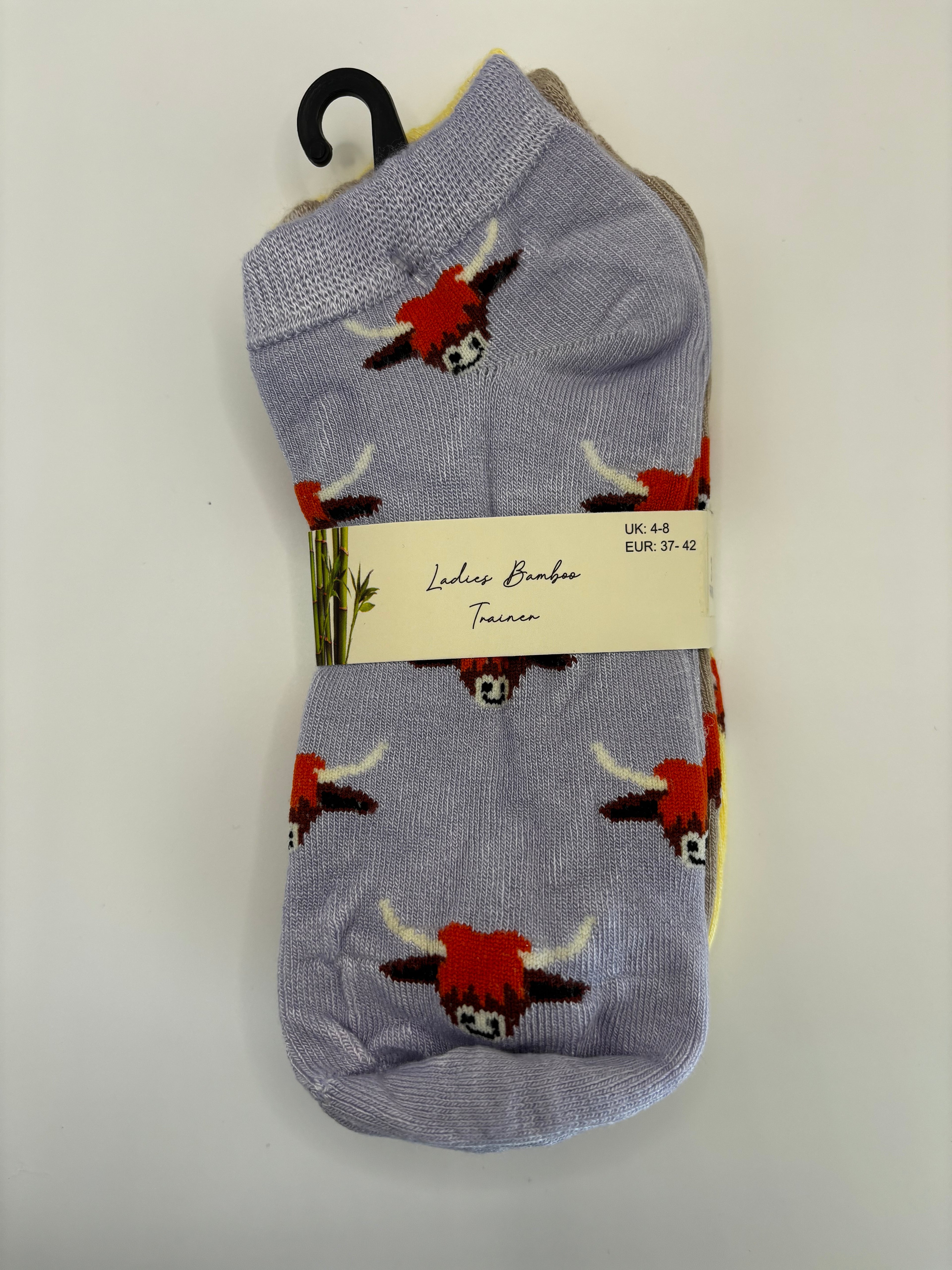 Ladies Bamboo Trainer Socks