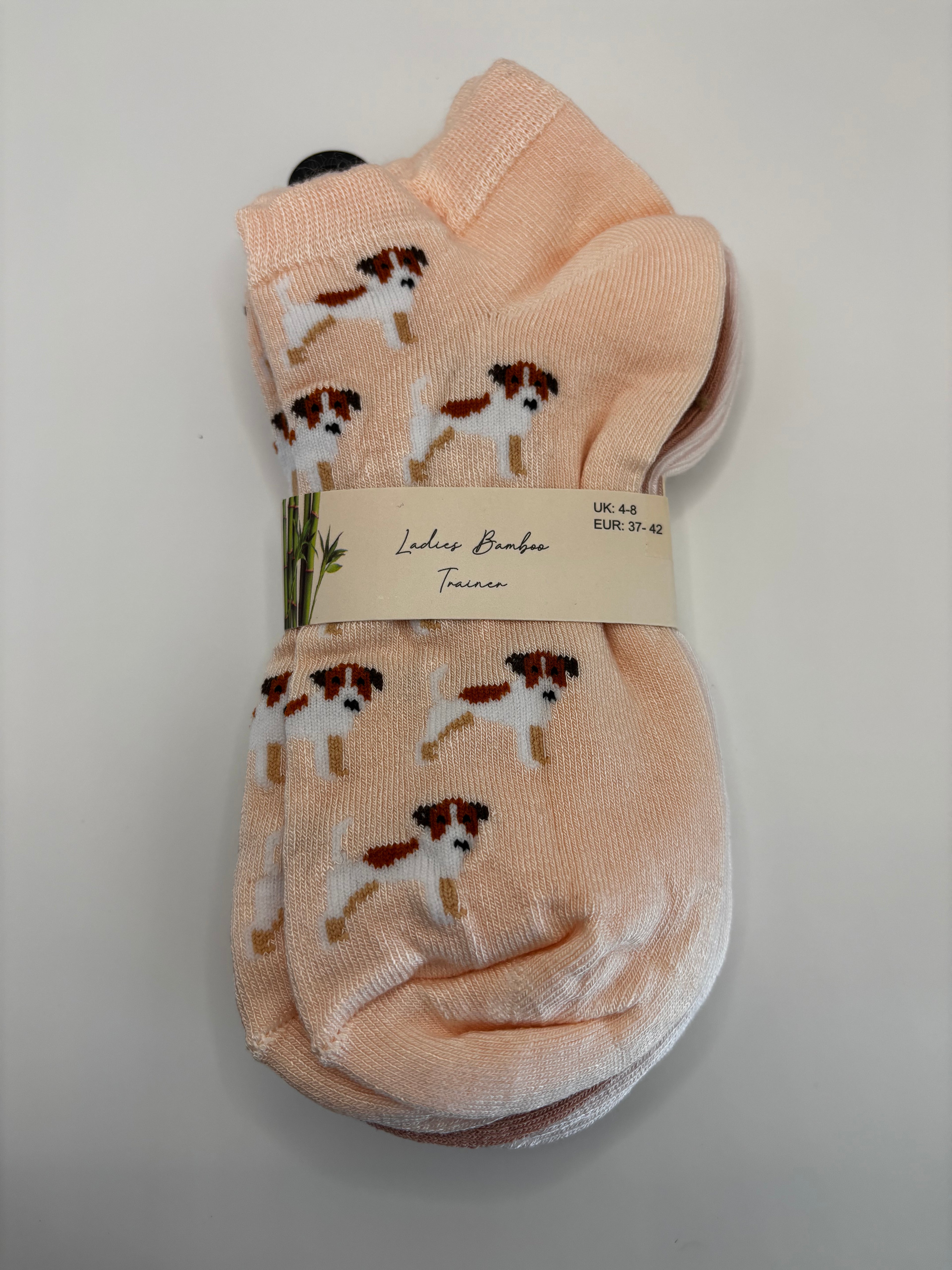 Ladies Bamboo Trainer Socks