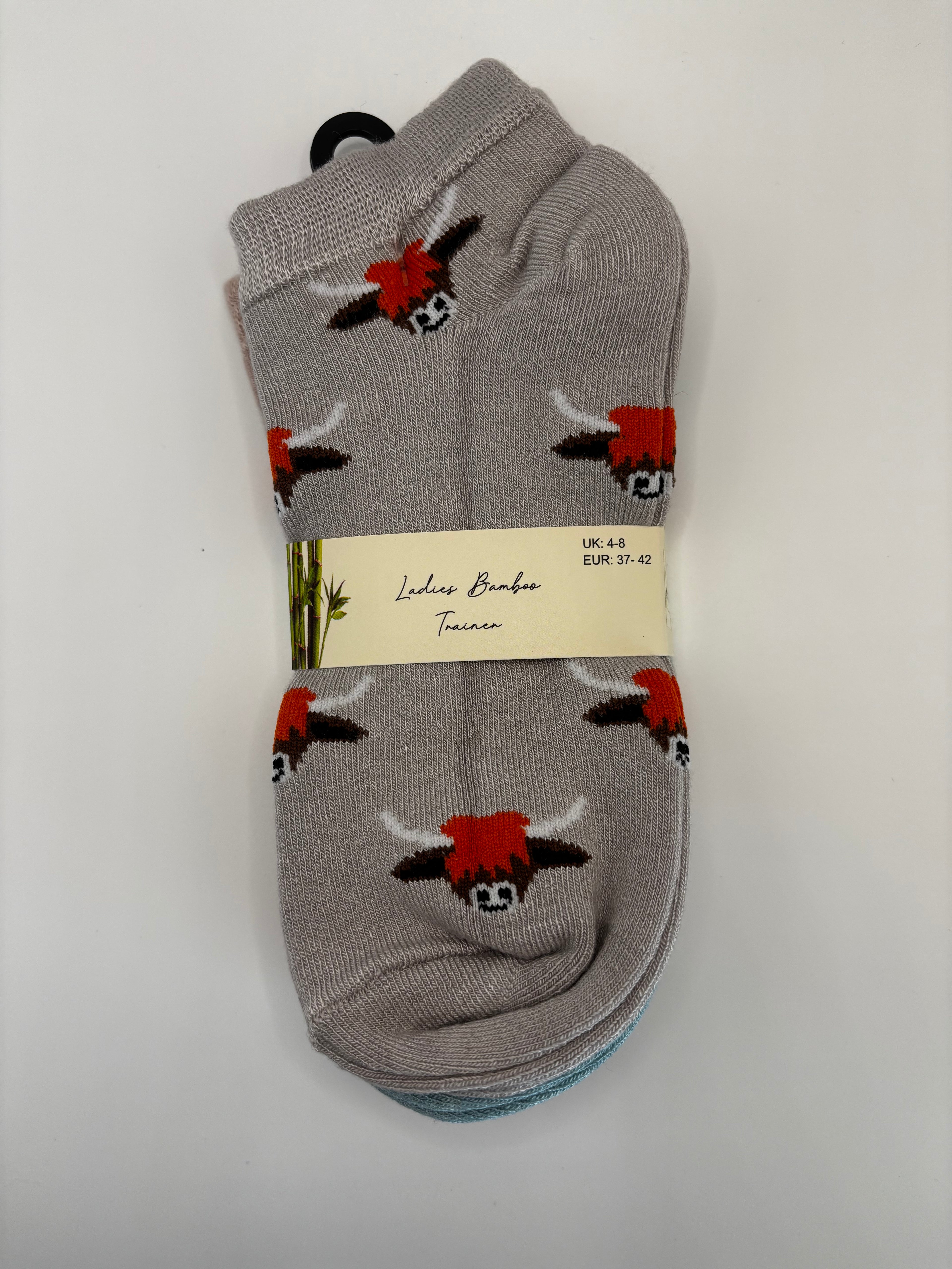 Ladies Bamboo Trainer Socks