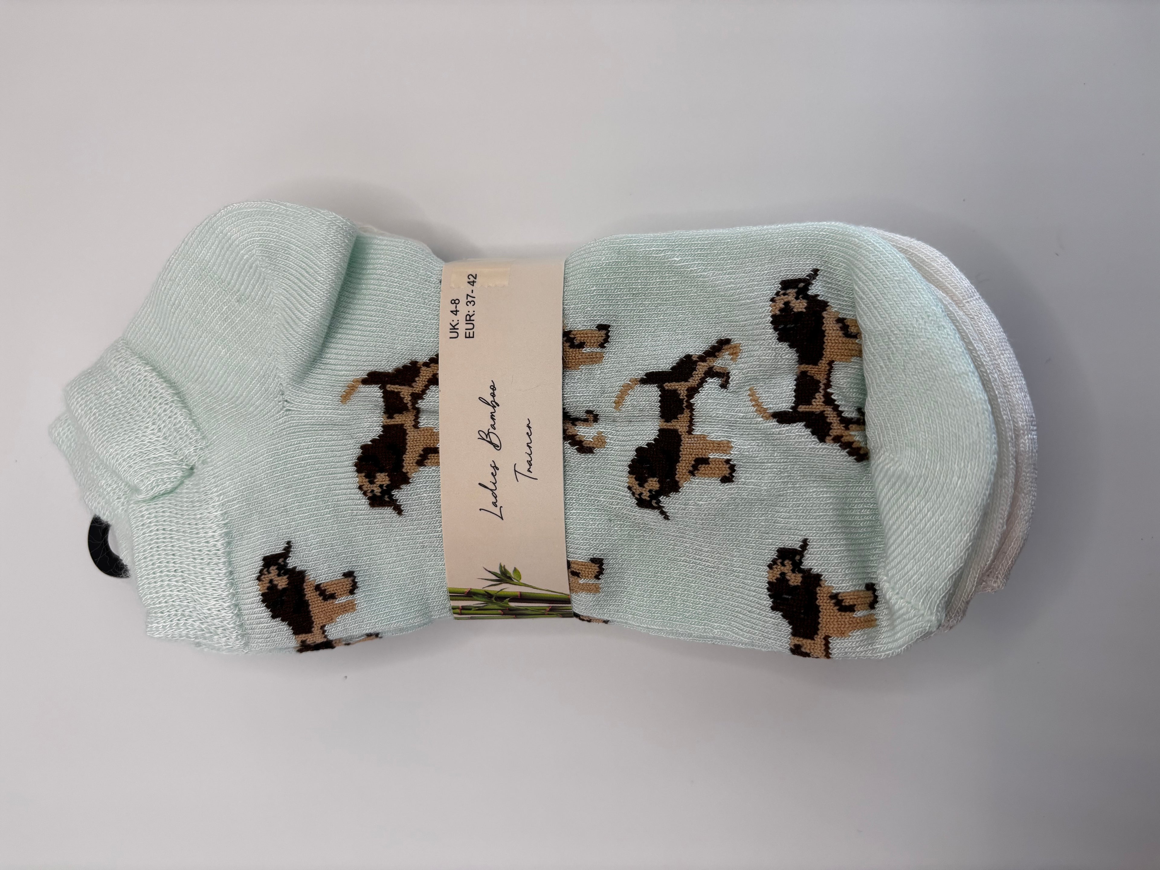 Ladies Bamboo Trainer Socks