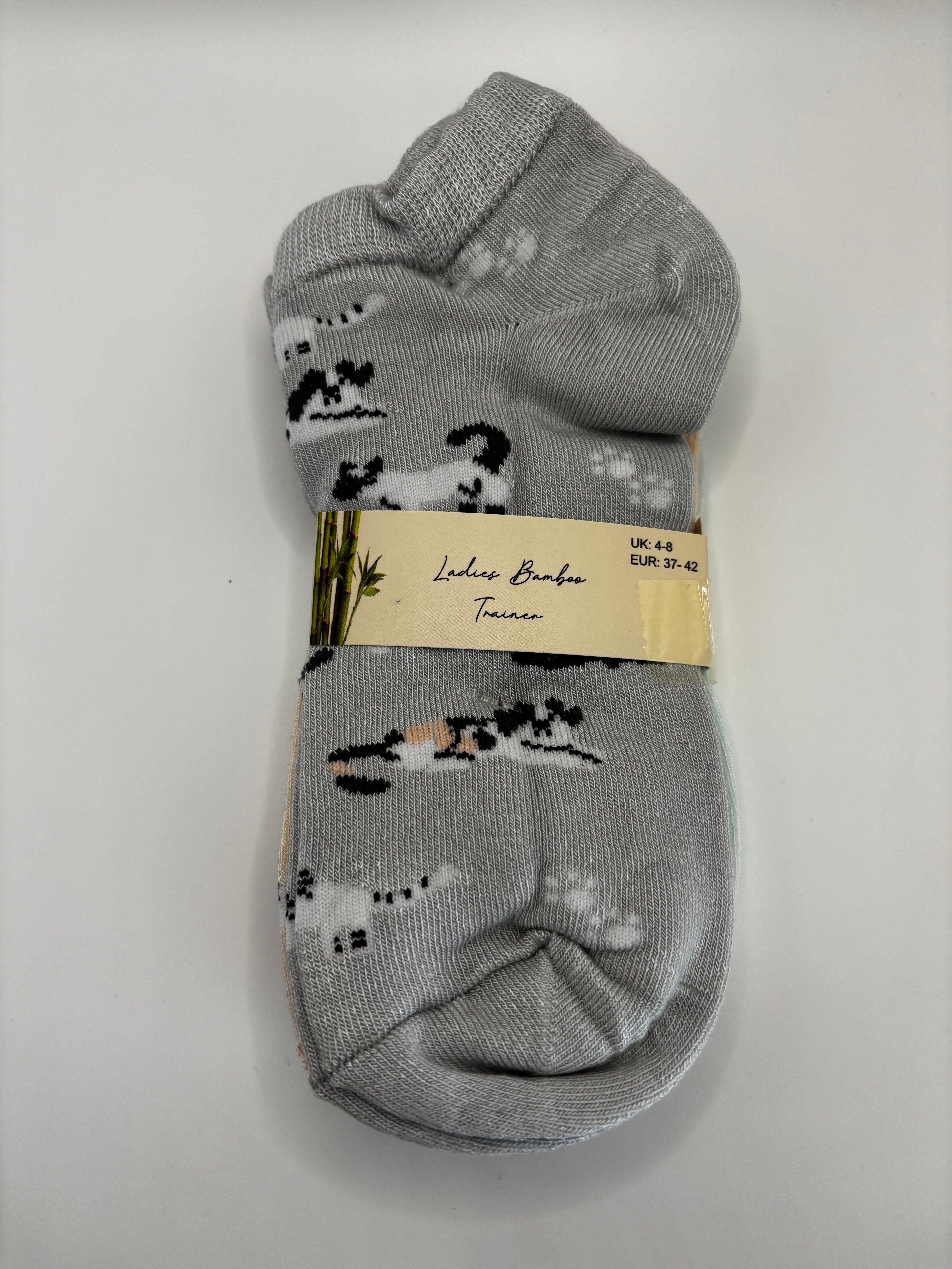 Ladies Bamboo Trainer Socks