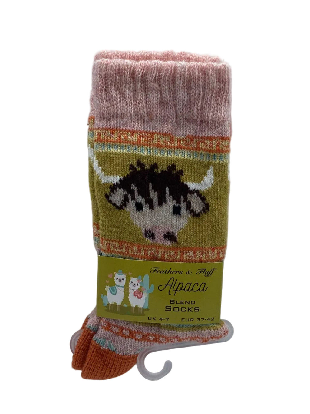 Ladies Alpaca Highland Cow