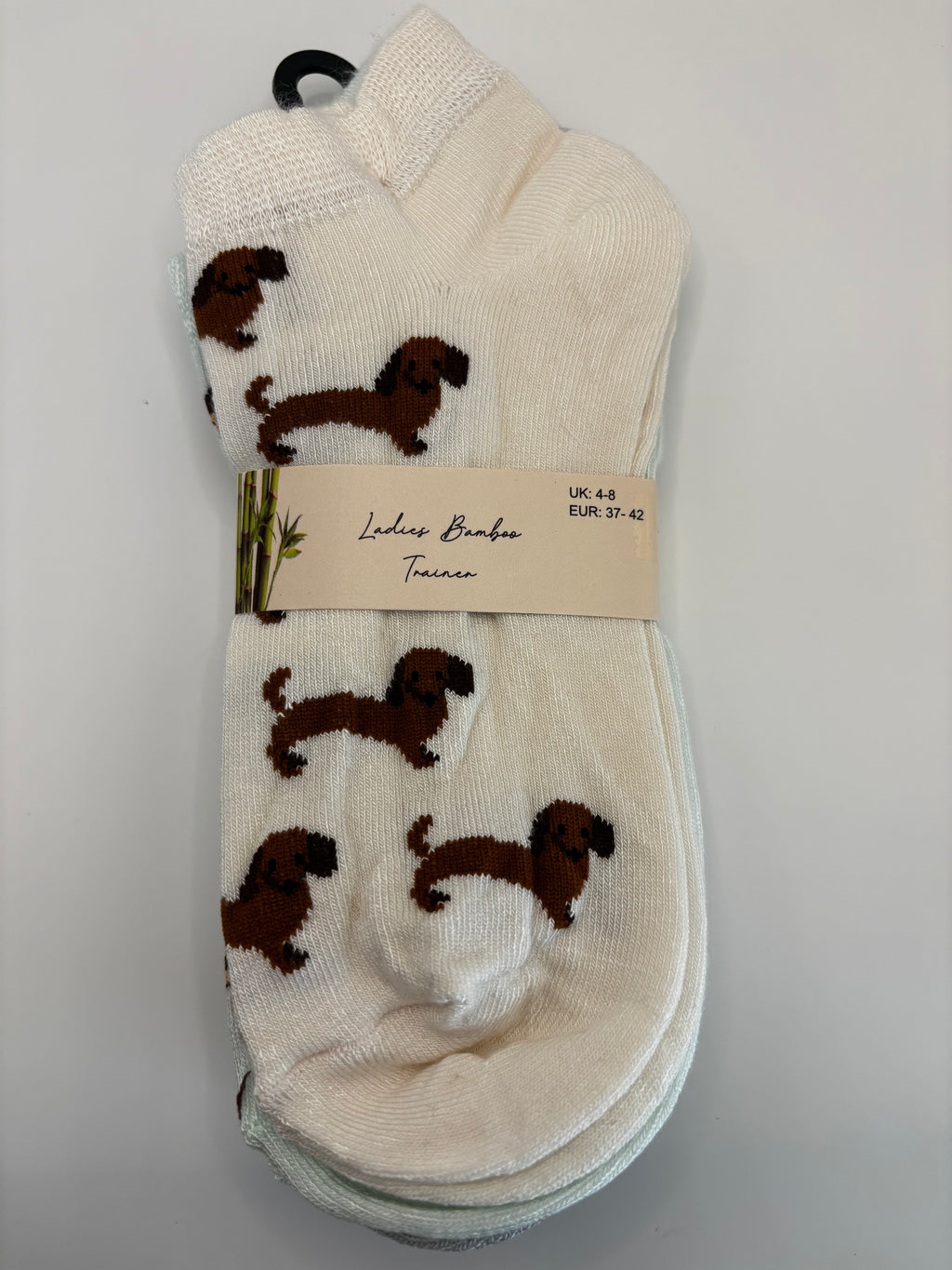 Ladies Bamboo Trainer Socks