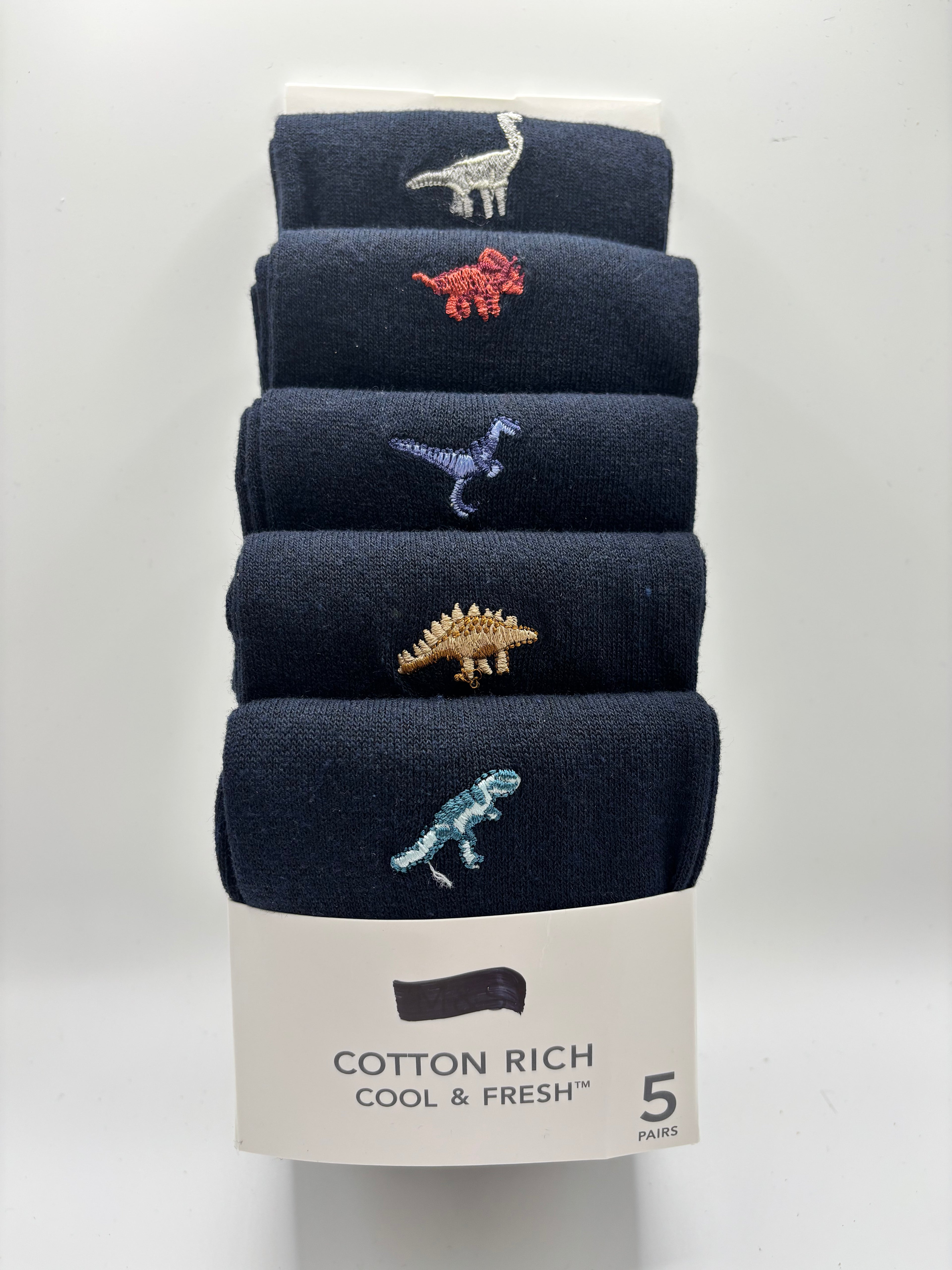 Cotton Rich 5 Pack Dinosaurs